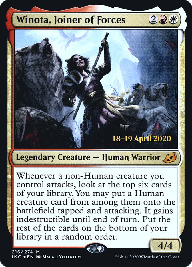 Winota, Joiner of Forces  [Ikoria: Lair of Behemoths Prerelease Promos] | Gaming Infinity