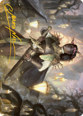 Sungold Sentinel Art Card (Gold-Stamped Signature) [Innistrad: Midnight Hunt Art Series] | Gaming Infinity