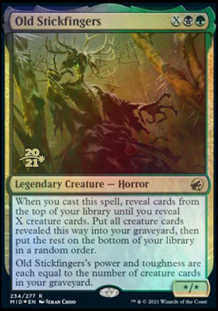 Old Stickfingers [Innistrad: Midnight Hunt Prerelease Promos] | Gaming Infinity