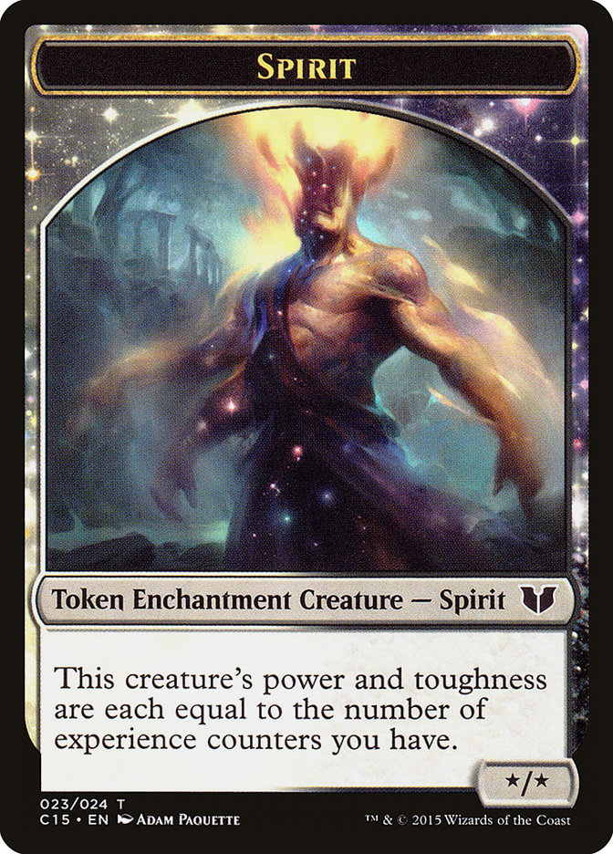 Spirit (023) // Cat Double-sided Token [Commander 2015 Tokens] | Gaming Infinity
