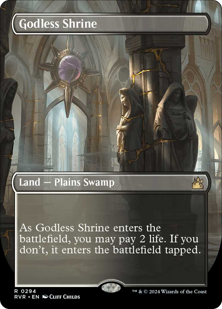 Godless Shrine (Borderless) [Ravnica Remastered] | Gaming Infinity