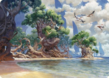 Yavimaya Coast Art Card [Dominaria United Art Series] | Gaming Infinity