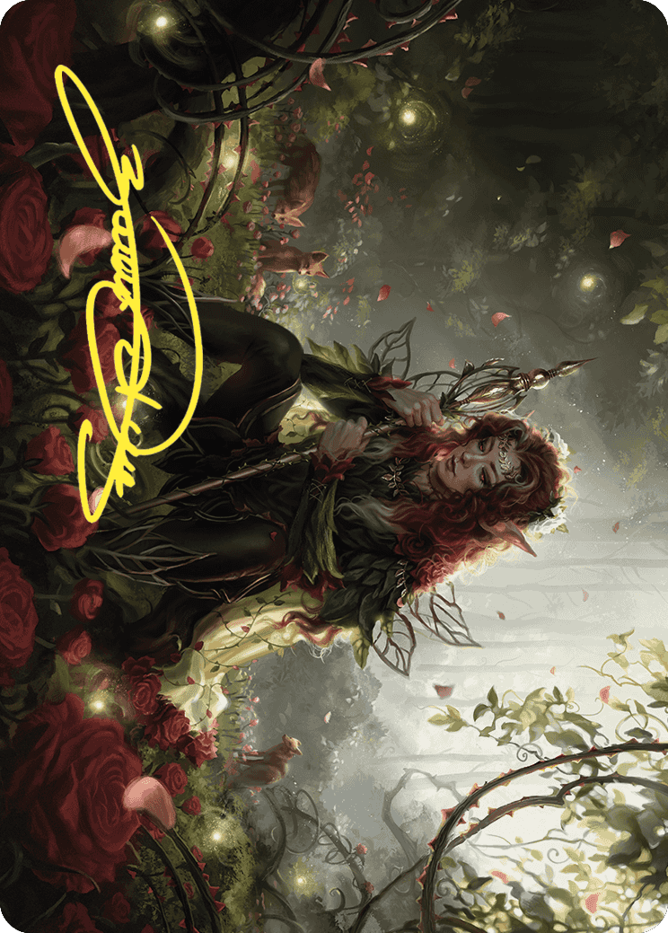 Yenna, Redtooth Regent Art Card (Gold-Stamped Signature) [Wilds of Eldraine Art Series] | Gaming Infinity