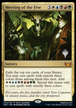 Meeting of the Five (Promo Pack) [Streets of New Capenna Promos] | Gaming Infinity