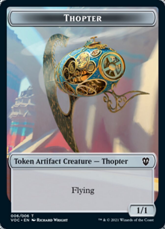 Spirit (003) // Thopter Double-sided Token [Innistrad: Crimson Vow Commander Tokens] | Gaming Infinity