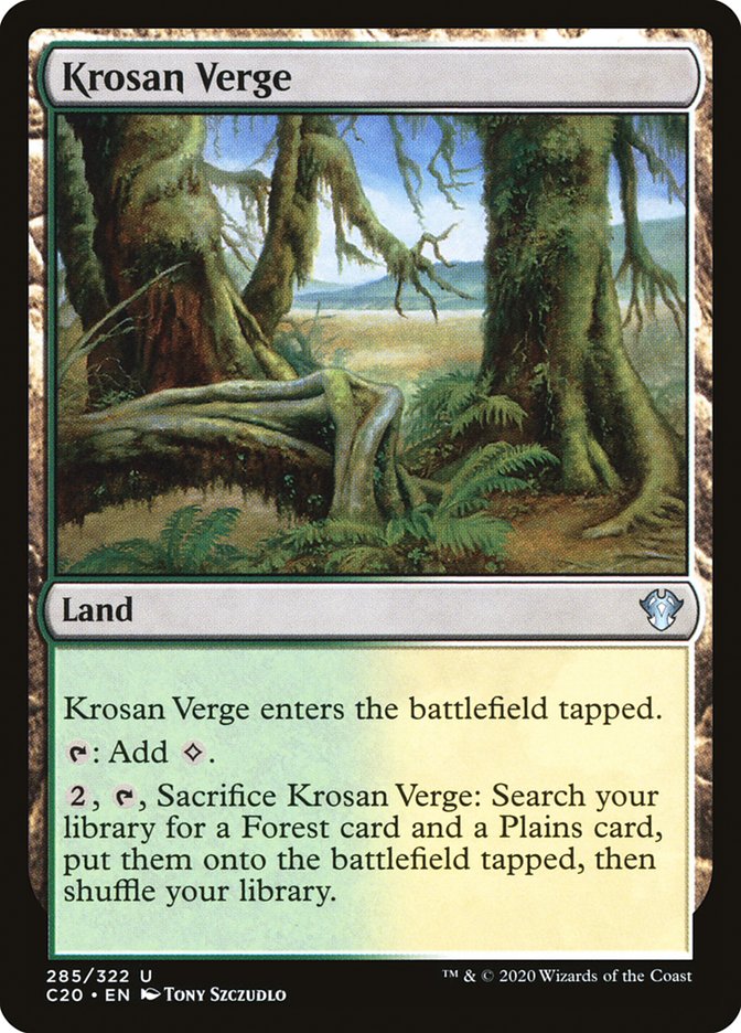 Krosan Verge [Commander 2020] | Gaming Infinity