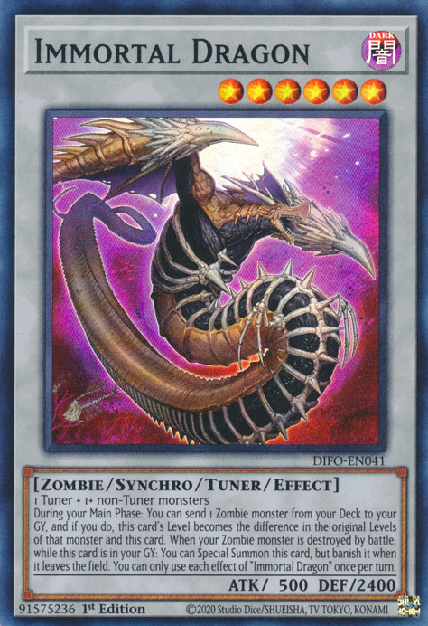 Immortal Dragon [DIFO-EN041] Super Rare | Gaming Infinity
