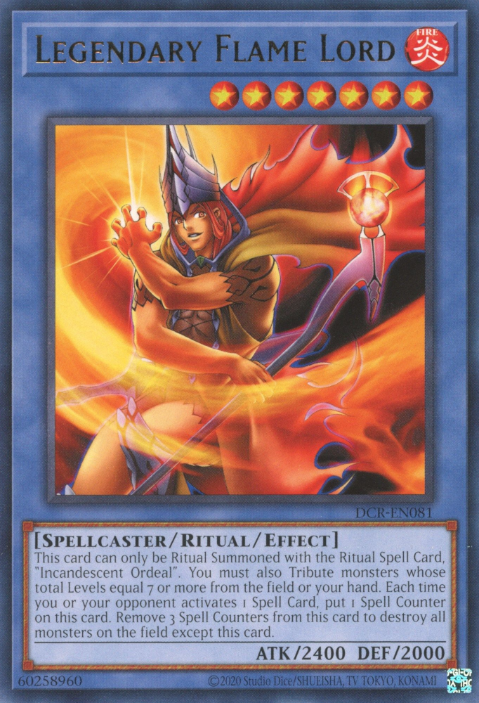 Legendary Flame Lord [DCR-EN081] Rare | Gaming Infinity