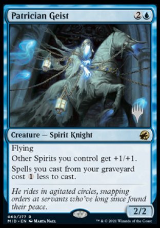 Patrician Geist (Promo Pack) [Innistrad: Midnight Hunt Promos] | Gaming Infinity