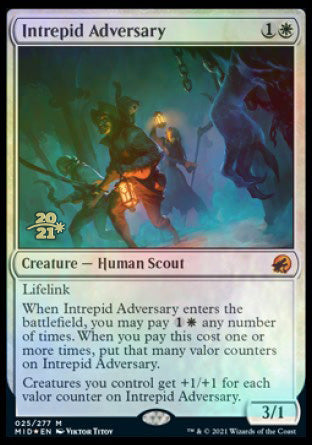 Intrepid Adversary [Innistrad: Midnight Hunt Prerelease Promos] | Gaming Infinity