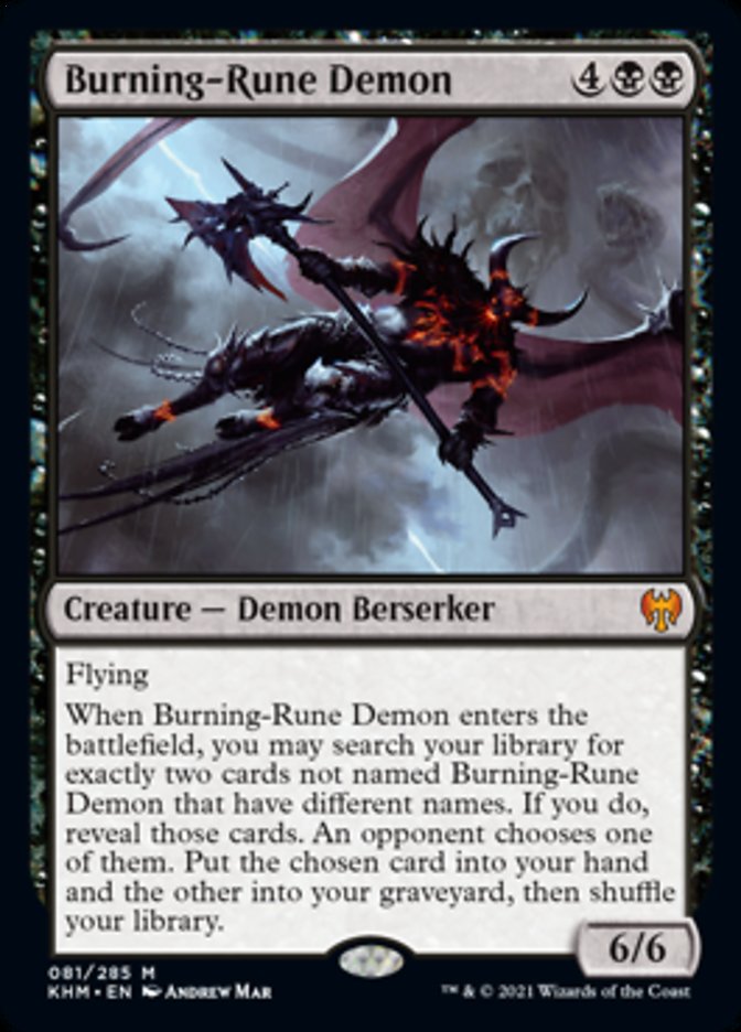 Burning-Rune Demon [Kaldheim] | Gaming Infinity