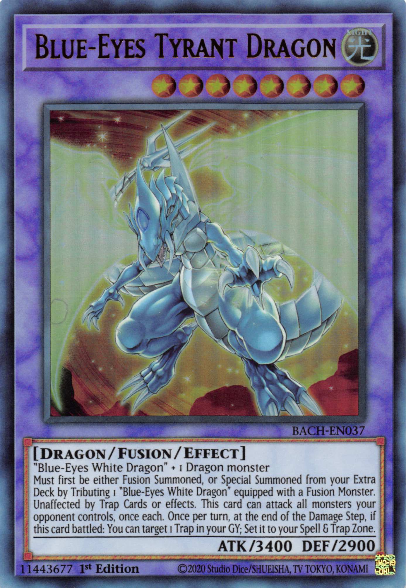 Blue-Eyes Tyrant Dragon [BACH-EN037] Ultra Rare | Gaming Infinity