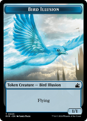 Elf Knight // Bird Illusion Double-Sided Token [Ravnica Remastered Tokens] | Gaming Infinity