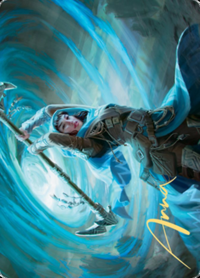 Sea Gate Stormcaller Art Card (Gold-Stamped Signature) [Zendikar Rising Art Series] | Gaming Infinity