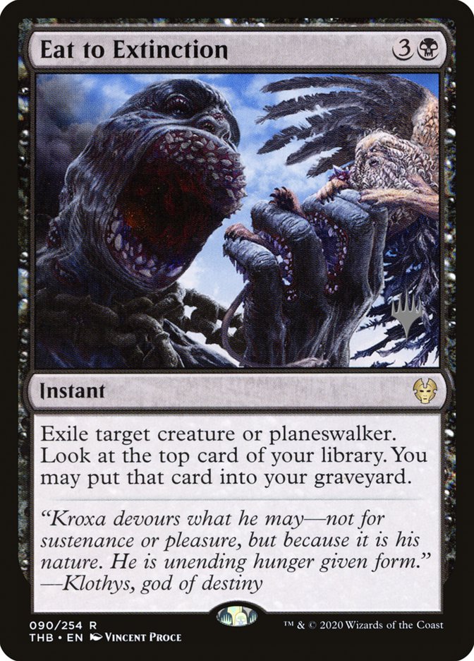 Eat to Extinction (Promo Pack) [Theros Beyond Death Promos] | Gaming Infinity