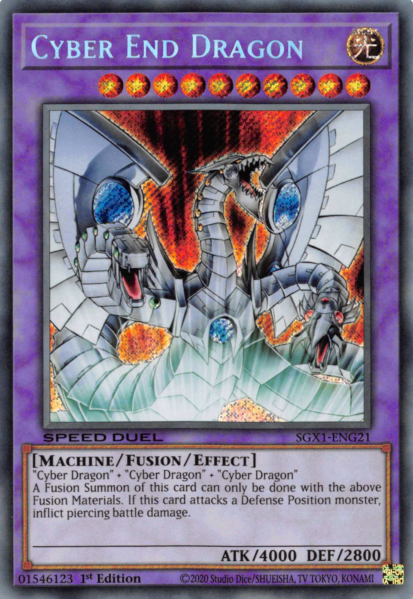 Cyber End Dragon [SGX1-ENG21] Secret Rare | Gaming Infinity