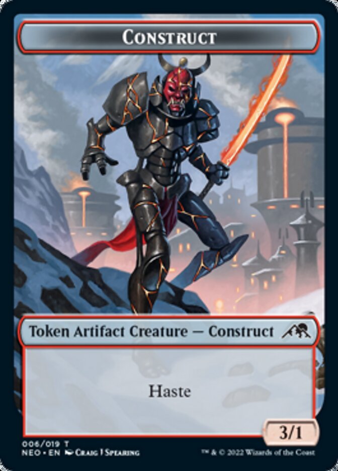 Construct (006) // Blood (017) Double-sided Token [Challenger Decks 2022 Tokens] | Gaming Infinity