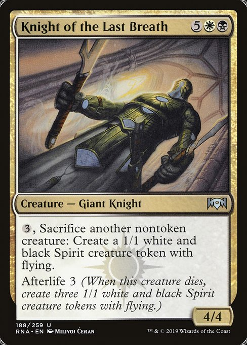 Knight of the Last Breath [Ravnica Allegiance] | Gaming Infinity