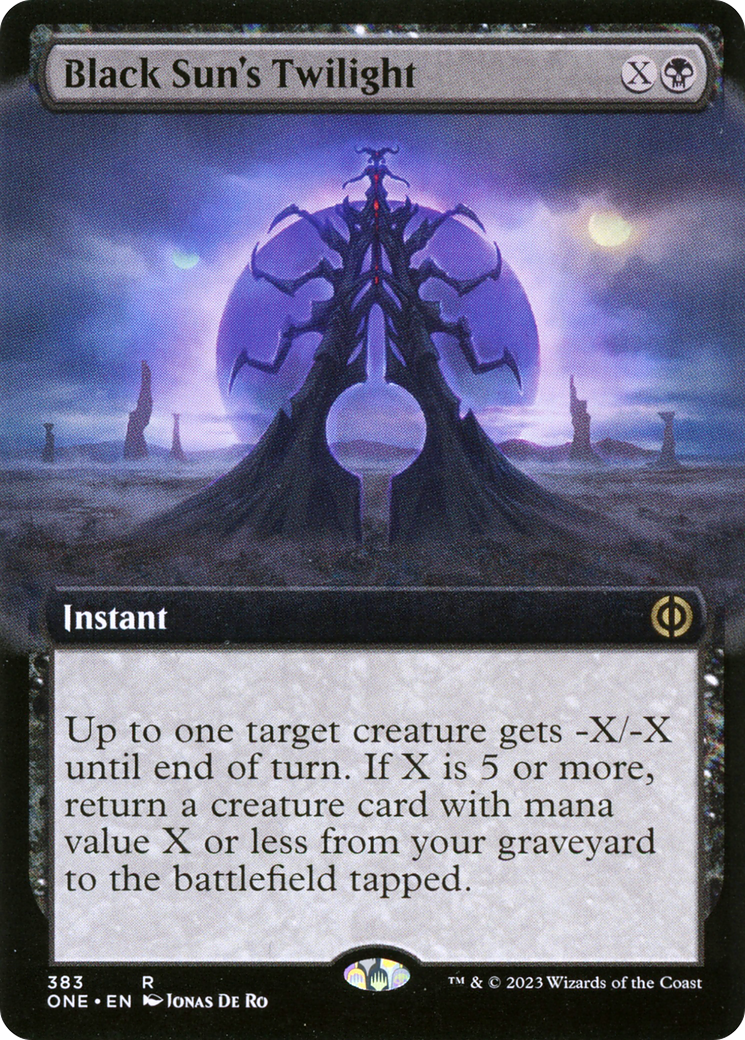 Black Sun's Twilight (Extended Art) [Phyrexia: All Will Be One] | Gaming Infinity