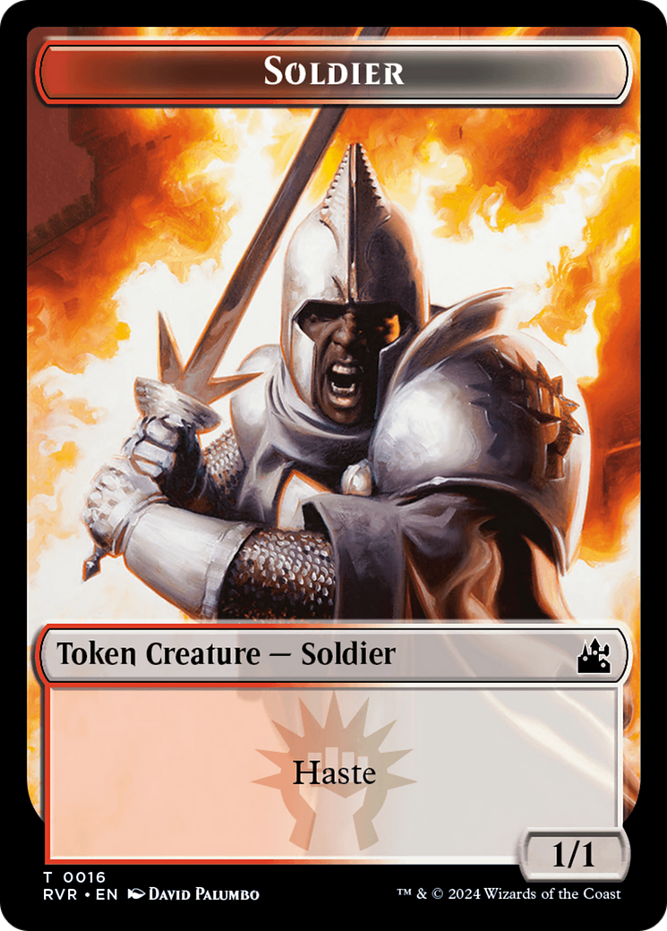 Bird // Soldier Double-Sided Token [Ravnica Remastered Tokens] | Gaming Infinity