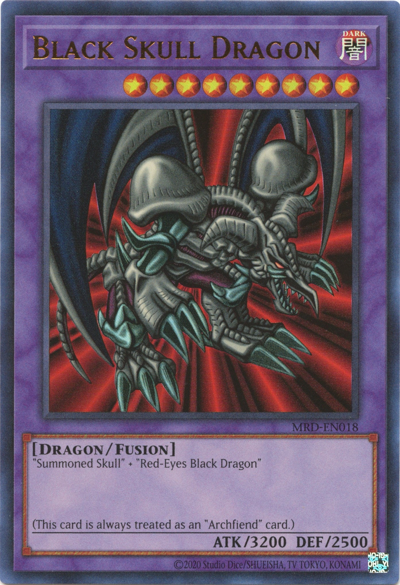 Black Skull Dragon (25th Anniversary) [MRD-EN018] Ultra Rare | Gaming Infinity