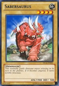 Sabersaurus (Blue) [Duelist League Promo] [DL16-EN001] | Gaming Infinity