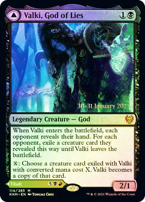 Valki, God of Lies // Tibalt, Cosmic Impostor  [Kaldheim Prerelease Promos] | Gaming Infinity