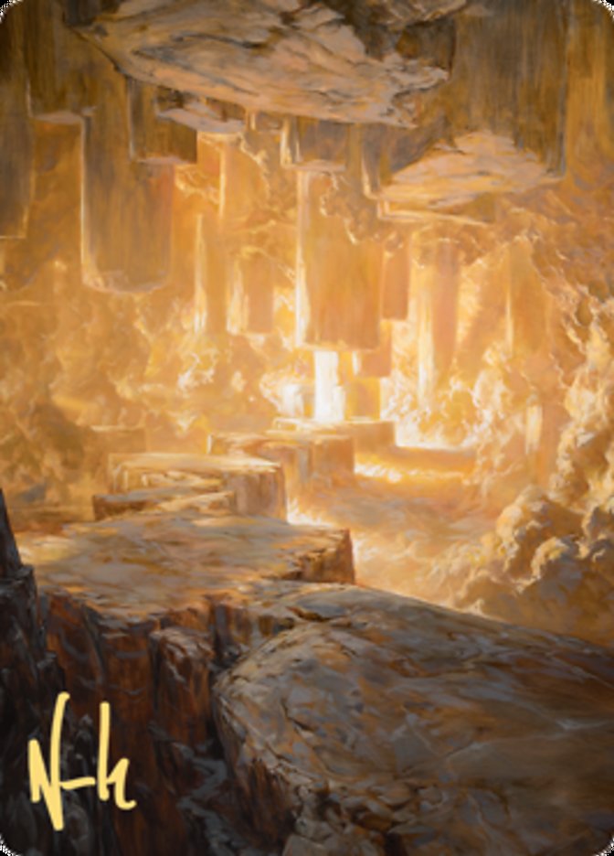 Pillarverge Pathway Art Card (Gold-Stamped Signature) [Zendikar Rising Art Series] | Gaming Infinity