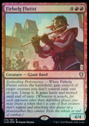 Firbolg Flutist [Commander Legends: Battle for Baldur's Gate Prerelease Promos] | Gaming Infinity