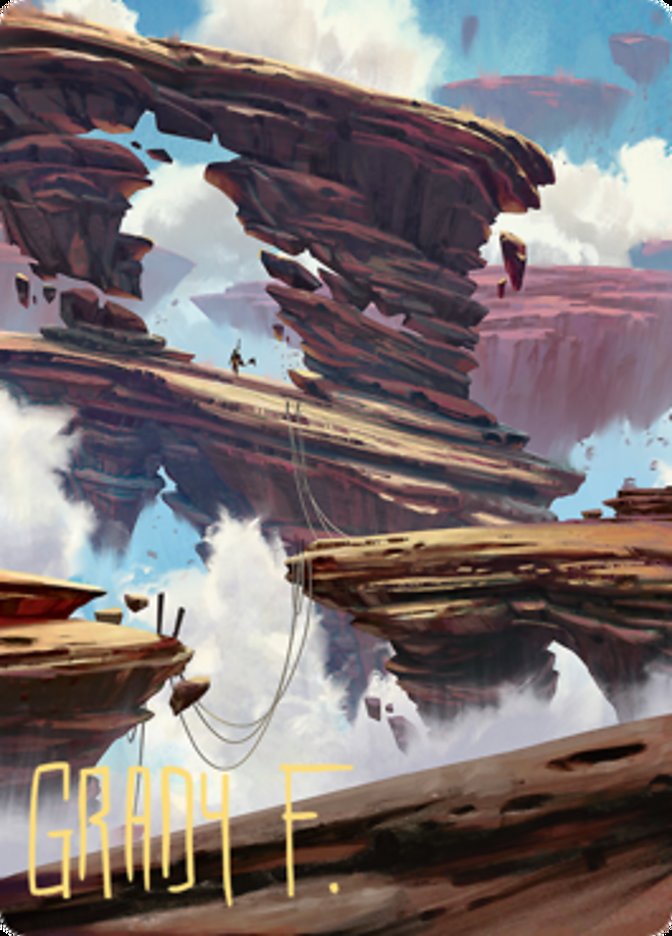 Boulderloft Pathway Art Card (Gold-Stamped Signature) [Zendikar Rising Art Series] | Gaming Infinity
