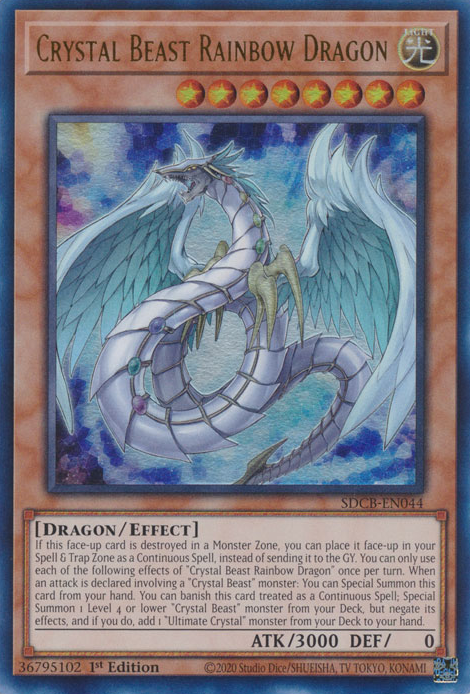 Crystal Beast Rainbow Dragon [SDCB-EN044] Ultra Rare | Gaming Infinity