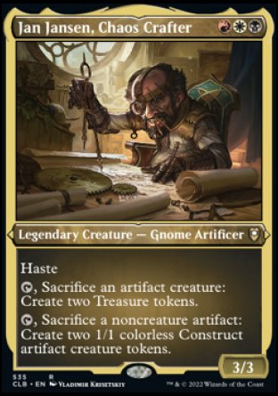 Jan Jansen, Chaos Crafter (Foil Etched) [Commander Legends: Battle for Baldur's Gate] | Gaming Infinity