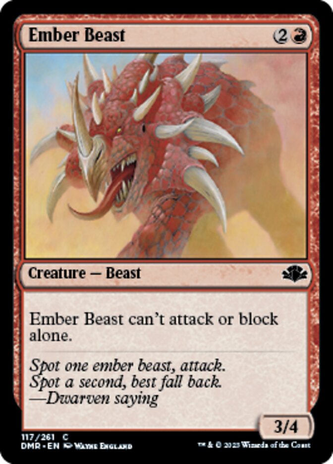 Ember Beast [Dominaria Remastered] | Gaming Infinity