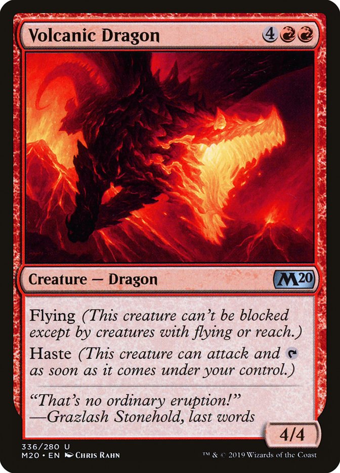 Volcanic Dragon [Core Set 2020] | Gaming Infinity