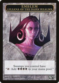 Emblem - Liliana of the Dark Realms [Magic 2013 Tokens] | Gaming Infinity