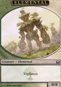 Elemental Token (Green/White) [Return to Ravnica Tokens] | Gaming Infinity