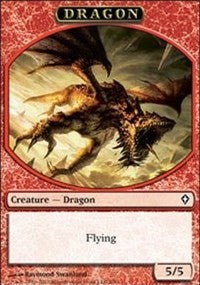 Dragon Token [Worldwake Tokens] | Gaming Infinity