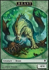 Beast Token [Zendikar Tokens] | Gaming Infinity