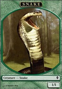 Snake Token [Zendikar Tokens] | Gaming Infinity