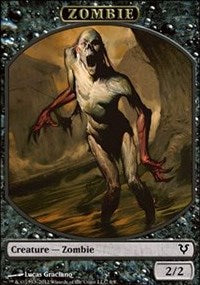 Zombie Token [Avacyn Restored Tokens] | Gaming Infinity