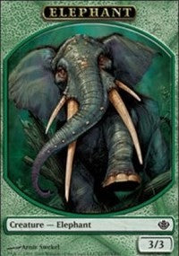 Elephant Token [Duel Decks: Garruk vs. Liliana Tokens] | Gaming Infinity