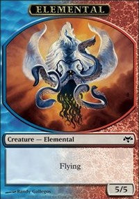 Elemental Token (Blue/Red) [Eventide Tokens] | Gaming Infinity