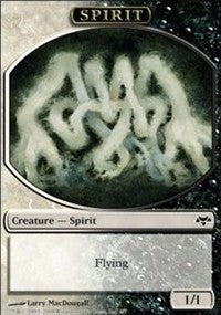 Spirit Token (Black/White) [Eventide Tokens] | Gaming Infinity