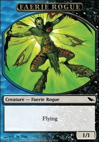 Faerie Rogue Token (Blue/Black) [Shadowmoor Tokens] | Gaming Infinity