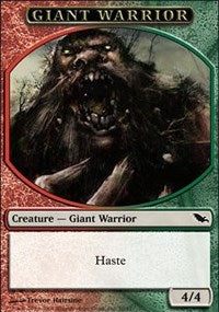 Giant Warrior Token (Red/Green) [Shadowmoor Tokens] | Gaming Infinity