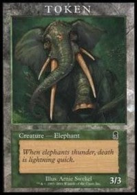 Elephant Token (Odyssey) [Magic Player Rewards 2002] | Gaming Infinity