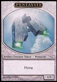 Pentavite Token (Mirrodin) [Magic Player Rewards 2004] | Gaming Infinity