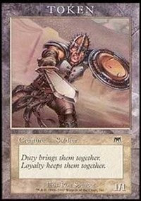 Soldier Token (Onslaught) [Magic Player Rewards 2002] | Gaming Infinity