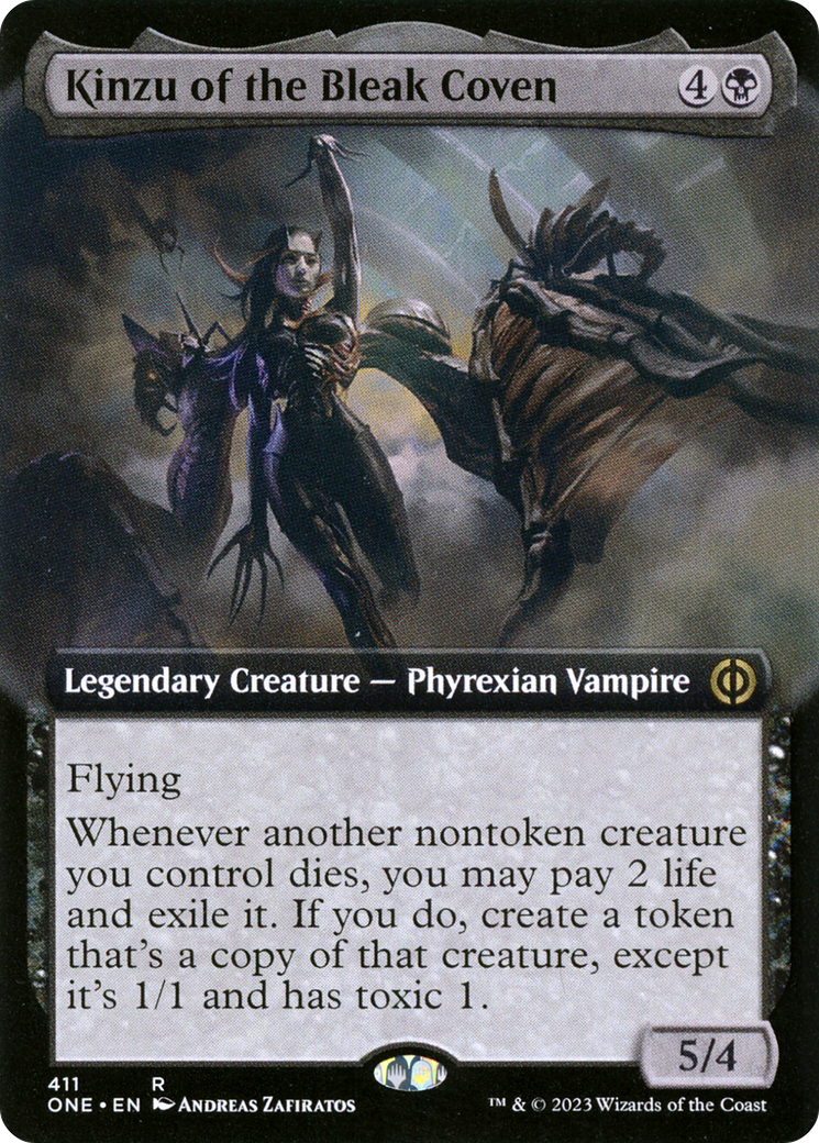 Kinzu of the Bleak Coven (Extended Art) [Phyrexia: All Will Be One] | Gaming Infinity