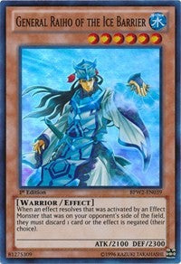 General Raiho of the Ice Barrier [Battle Pack 2: War of the Giants – Round 2] [BPW2-EN039] | Gaming Infinity